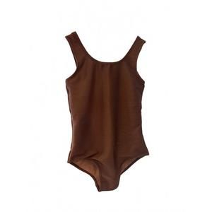 NEW PLANET SEA girls' ribbed one piece in brown